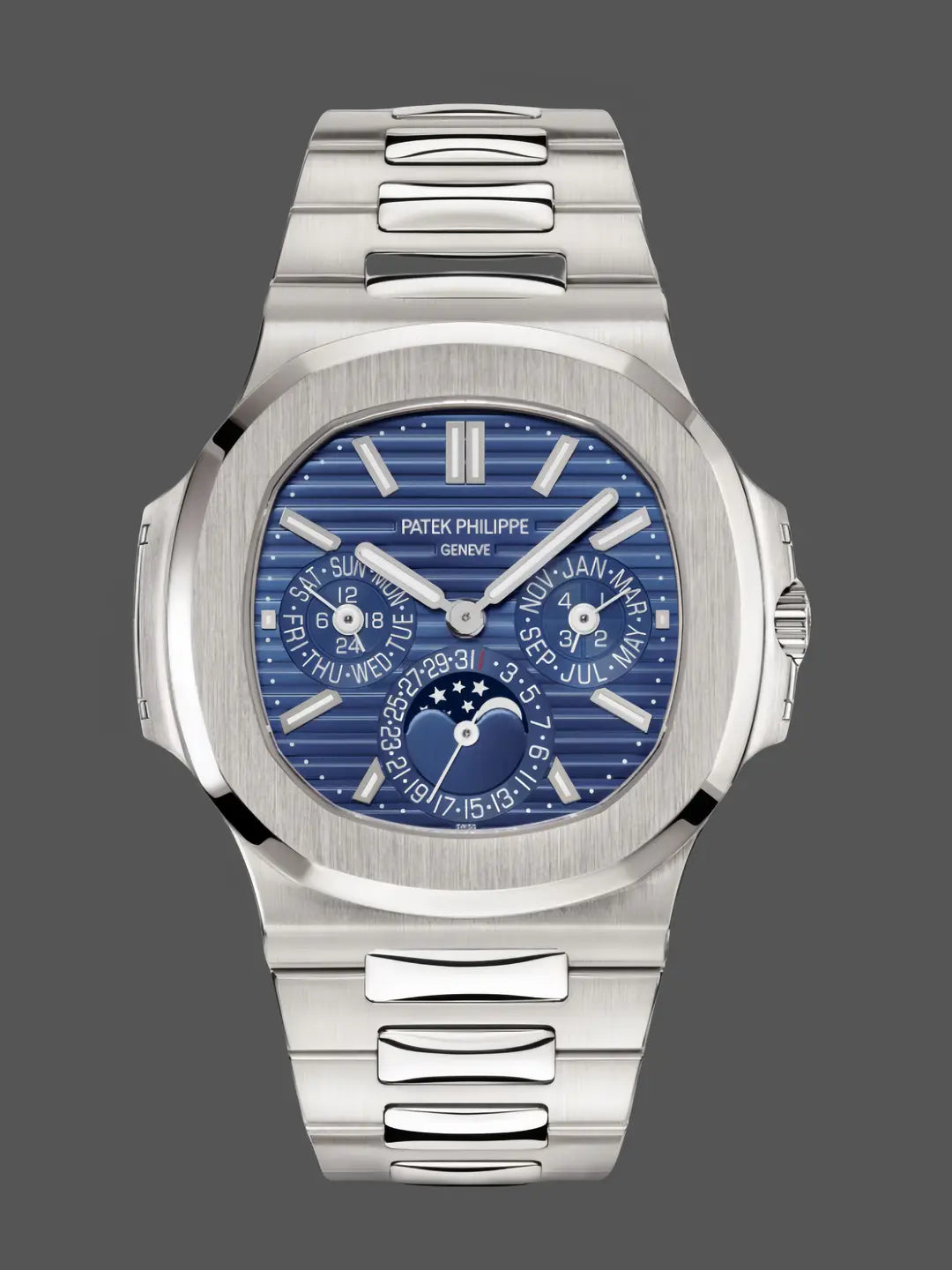 CLASSIC Nautilus Perpetual Calendar White Gold Blue Dial 5740 1G 001 40mm