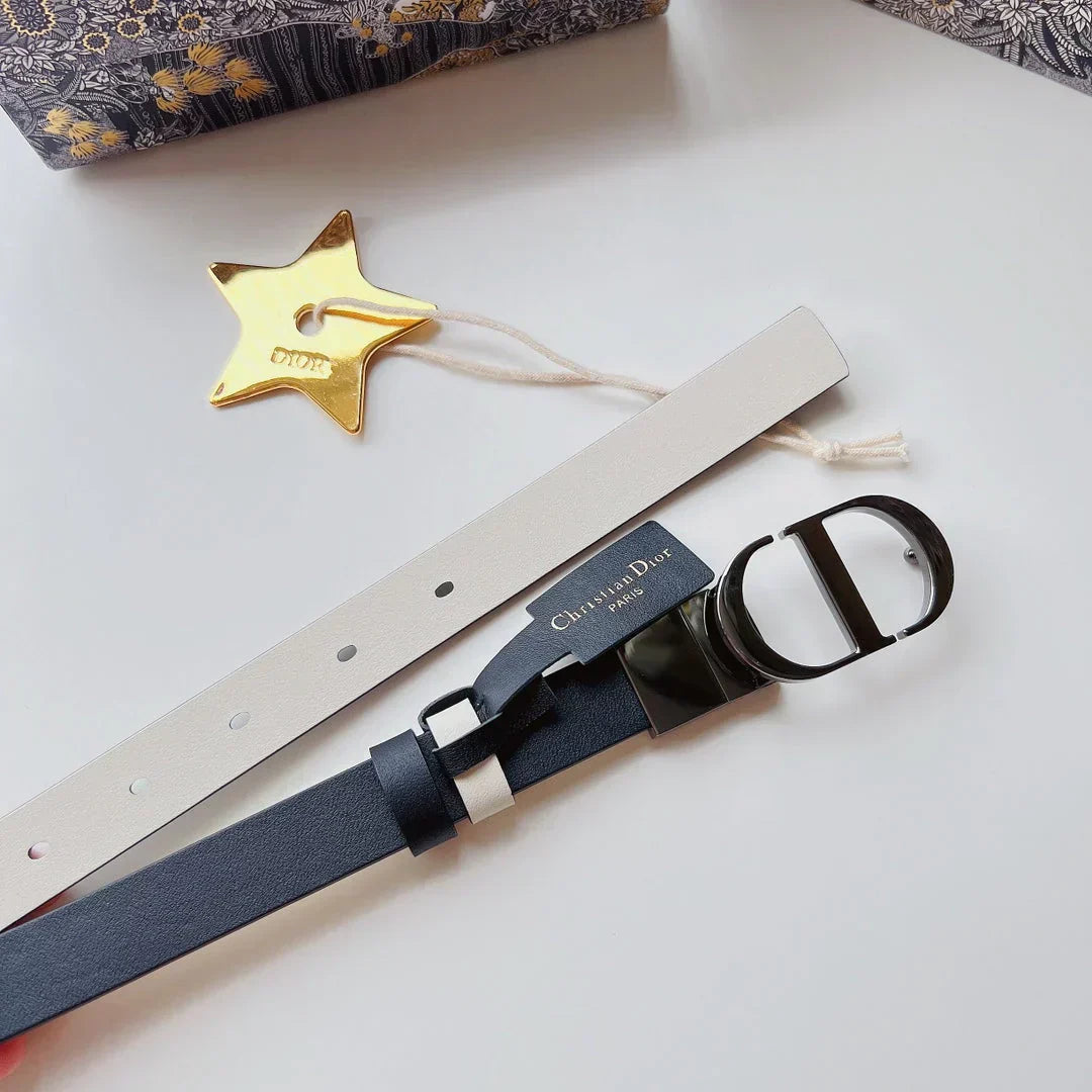 2025 Belt in gold-finish metallic calfskin