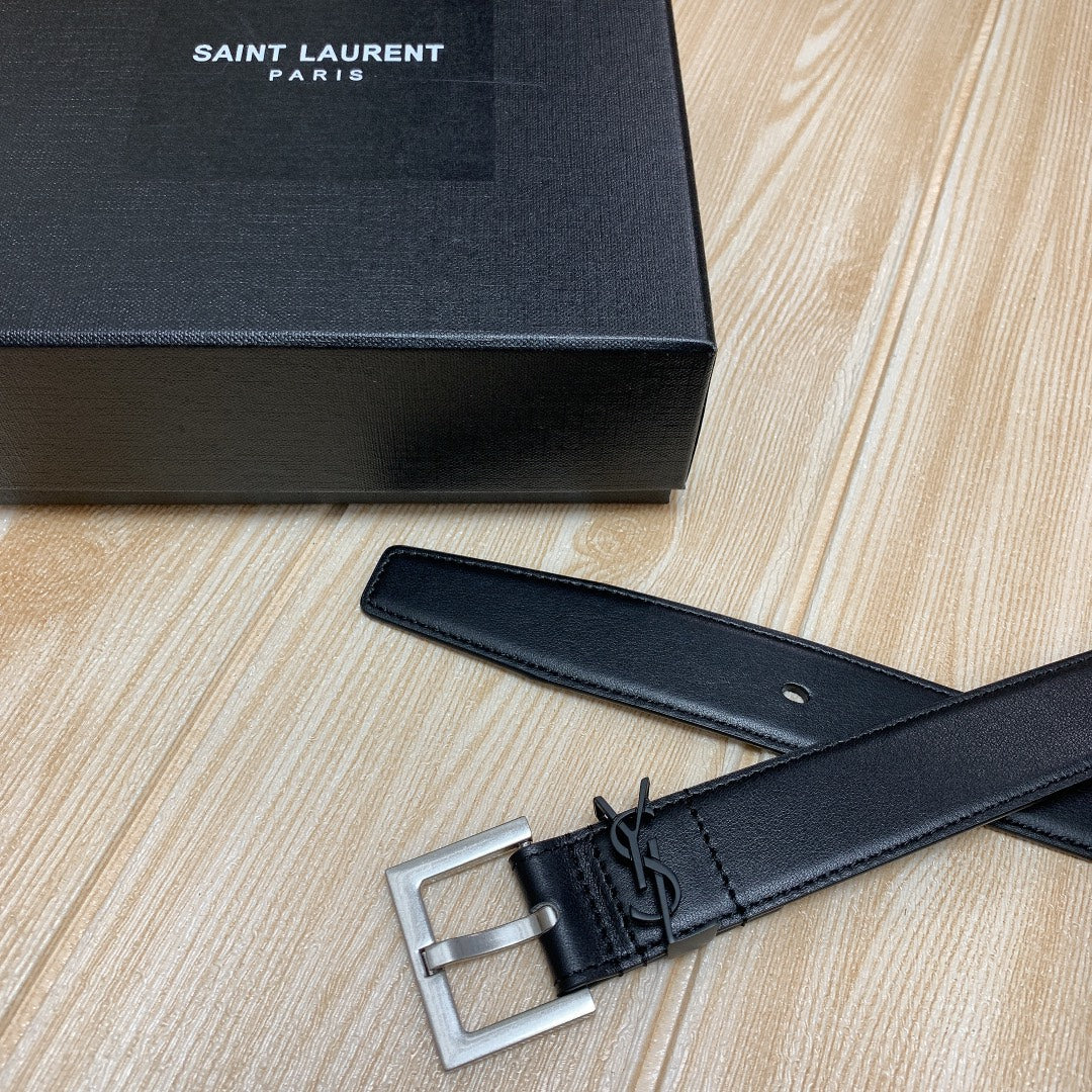 2025 Calfskin 3.0 Vintage Brass Buckle Belt