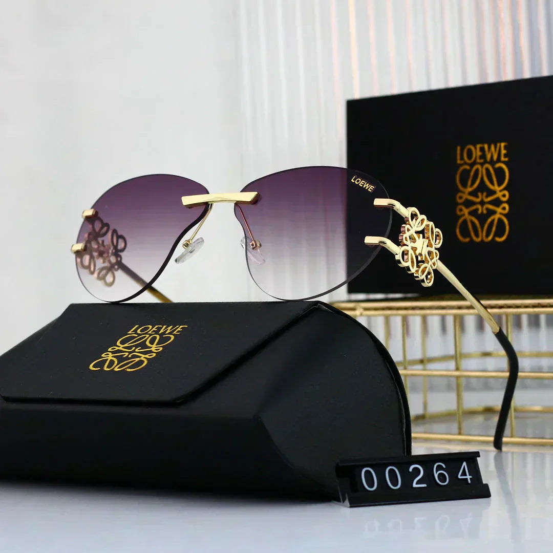 LOEWE Metal temple gradient sunglasses 00264