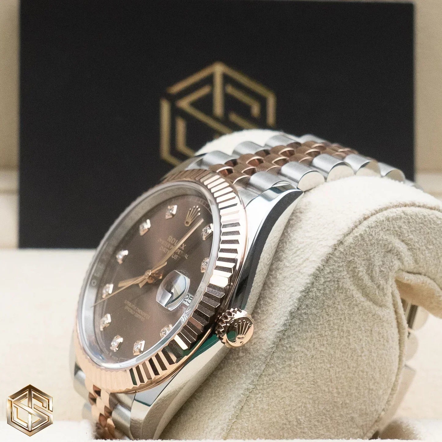 Datejust 41 126331 Everose Chocolate Diamond Dial Jubilee Bracelet 2023 Watch