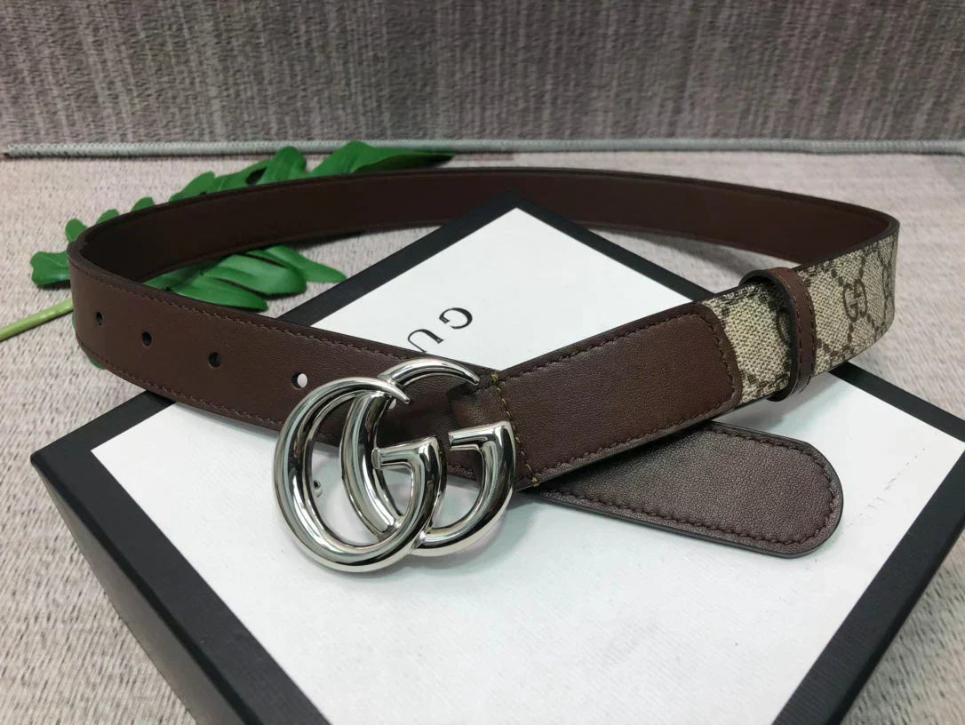 2025 Imported top-grain cowhide belt with tail surface, lined with top-grain calfskin bottom, width 3.0cm