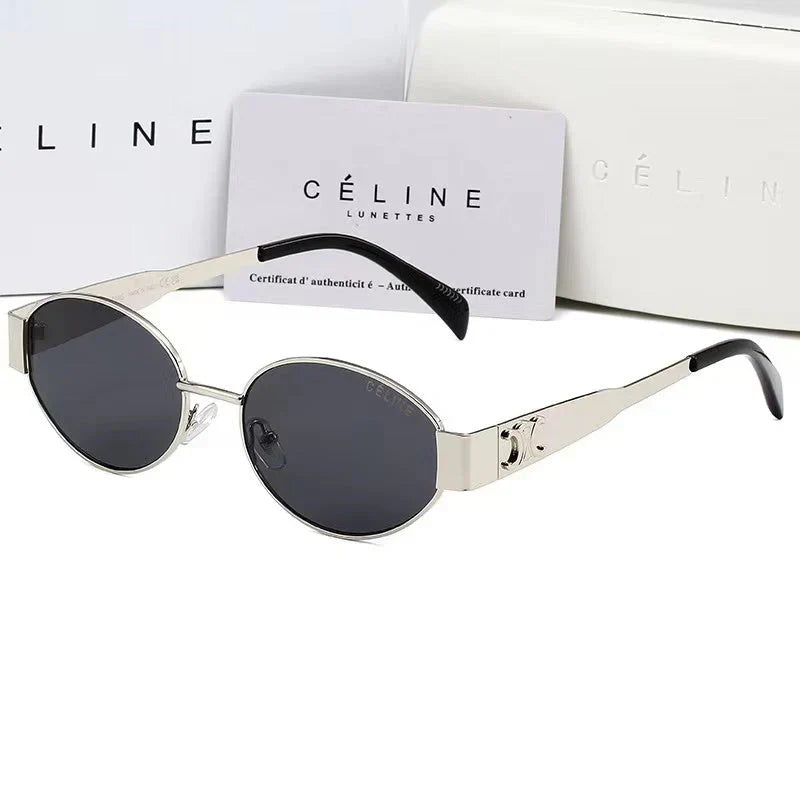 2025 Oval-frametone METAL SUNGLASSES