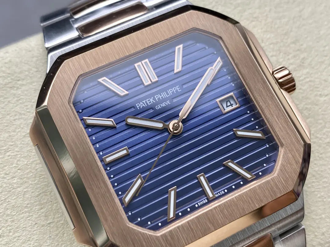 CLASSIC Cubitus 5821/1AR-001 Stainless Steel Rose Gold Blue Dial Men's Watch