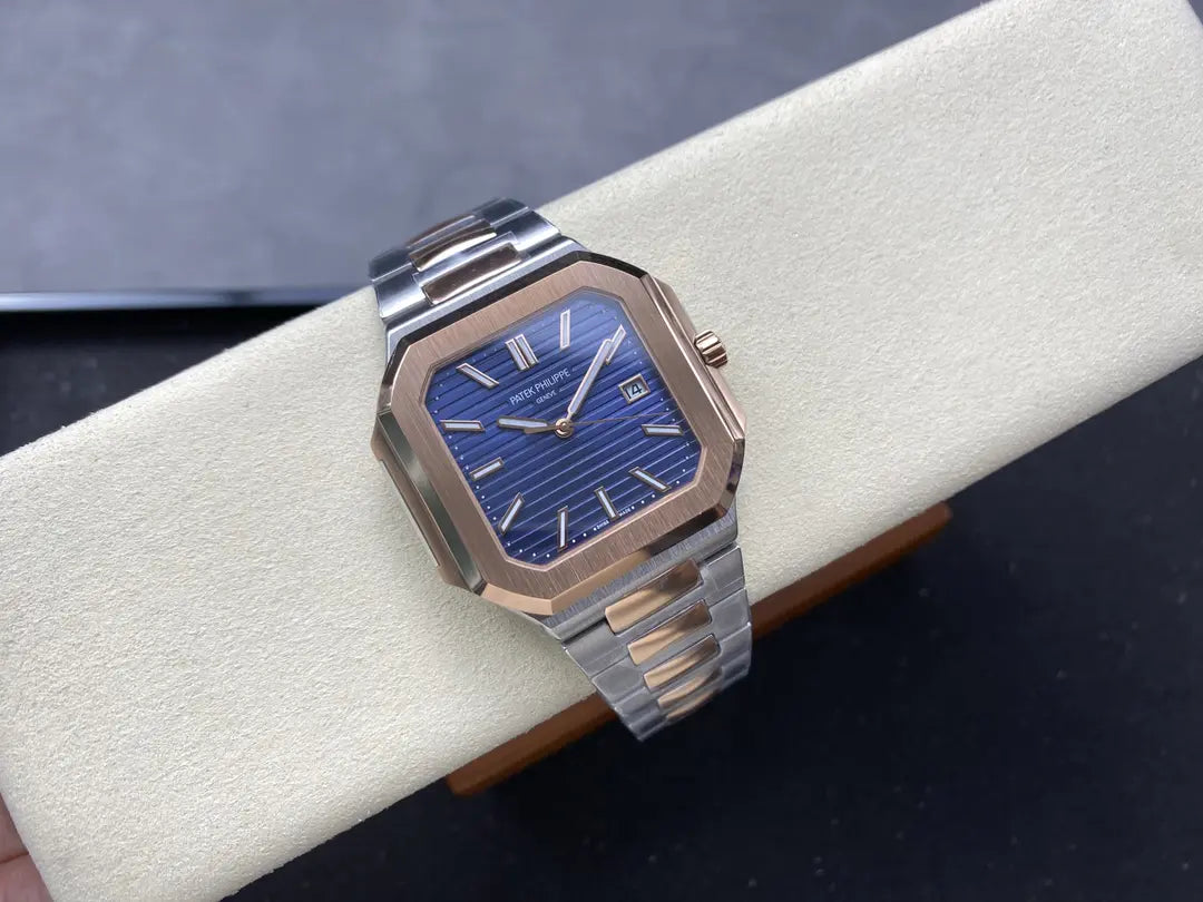 CLASSIC Cubitus 5821/1AR-001 Stainless Steel Rose Gold Blue Dial Men's Watch