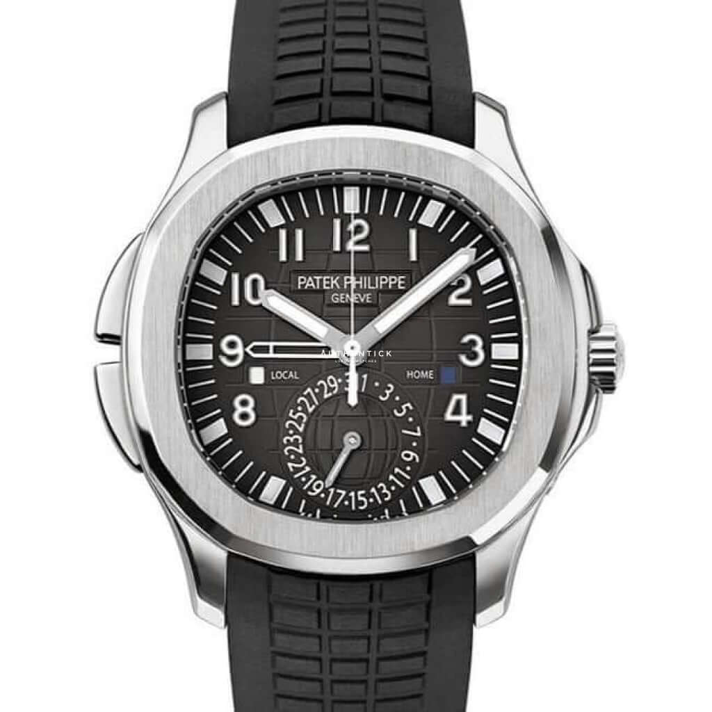CLASSIC Aquanaut Travel Time Stainless Steel Black Dial 5164A-001