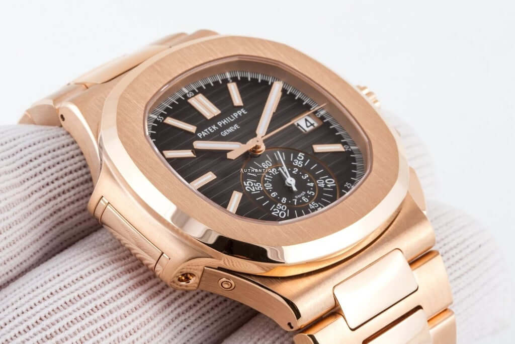 CLASSIC Nautilus Chronograph Rose Gold Black Dial 5980/1R-001