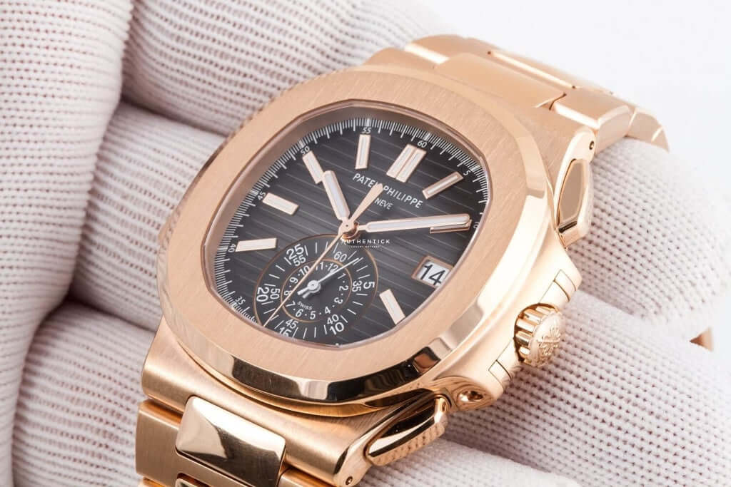 CLASSIC Nautilus Chronograph Rose Gold Black Dial 5980/1R-001