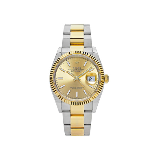 2025 Watch Datejust 126233 Two-Toned Yellow Gold Stainless Steel Champagne Dial (2023)