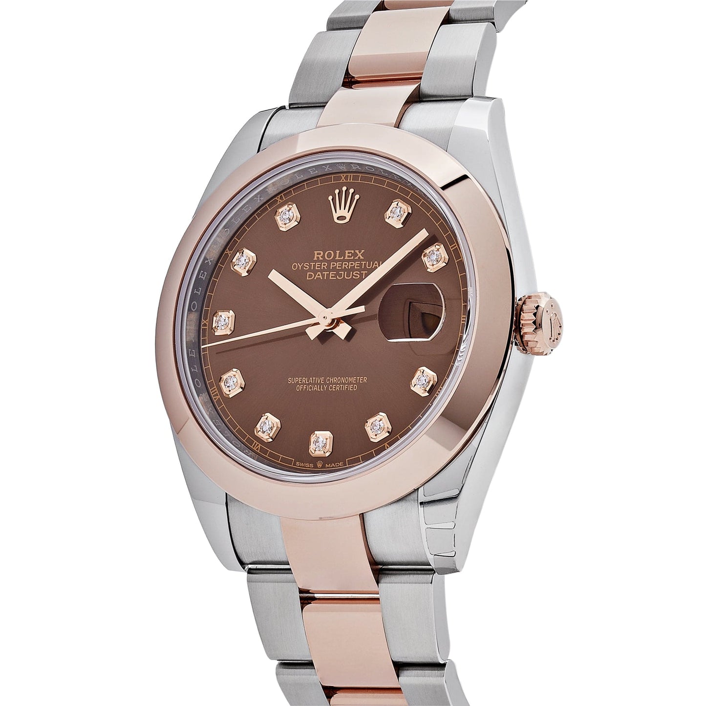 2025 Watch Datejust 126301 Rose Gold Stainless Steel Chocolate Diamond Dial (2023)