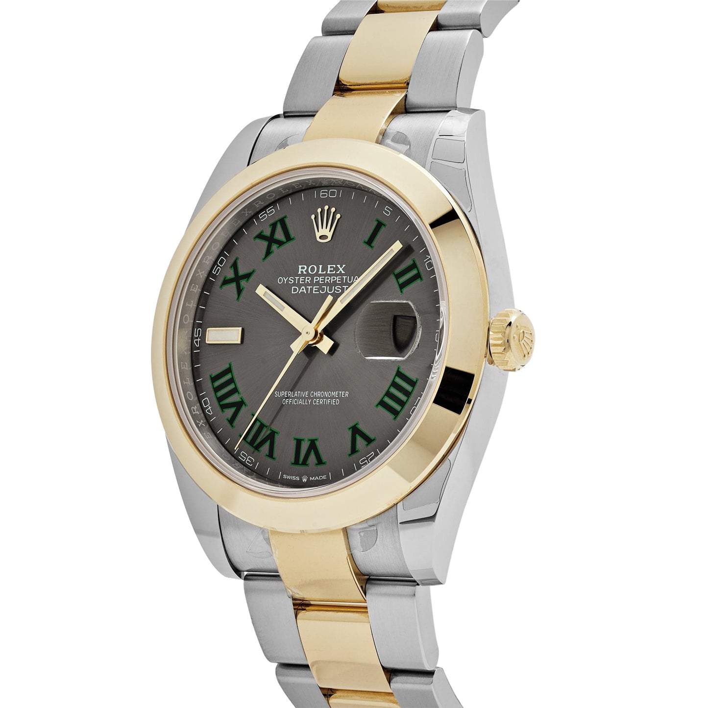 2025 Watch Datejust 126303 'Wimbledon' Yellow Gold Stainless Steel Slate Dial (2021)