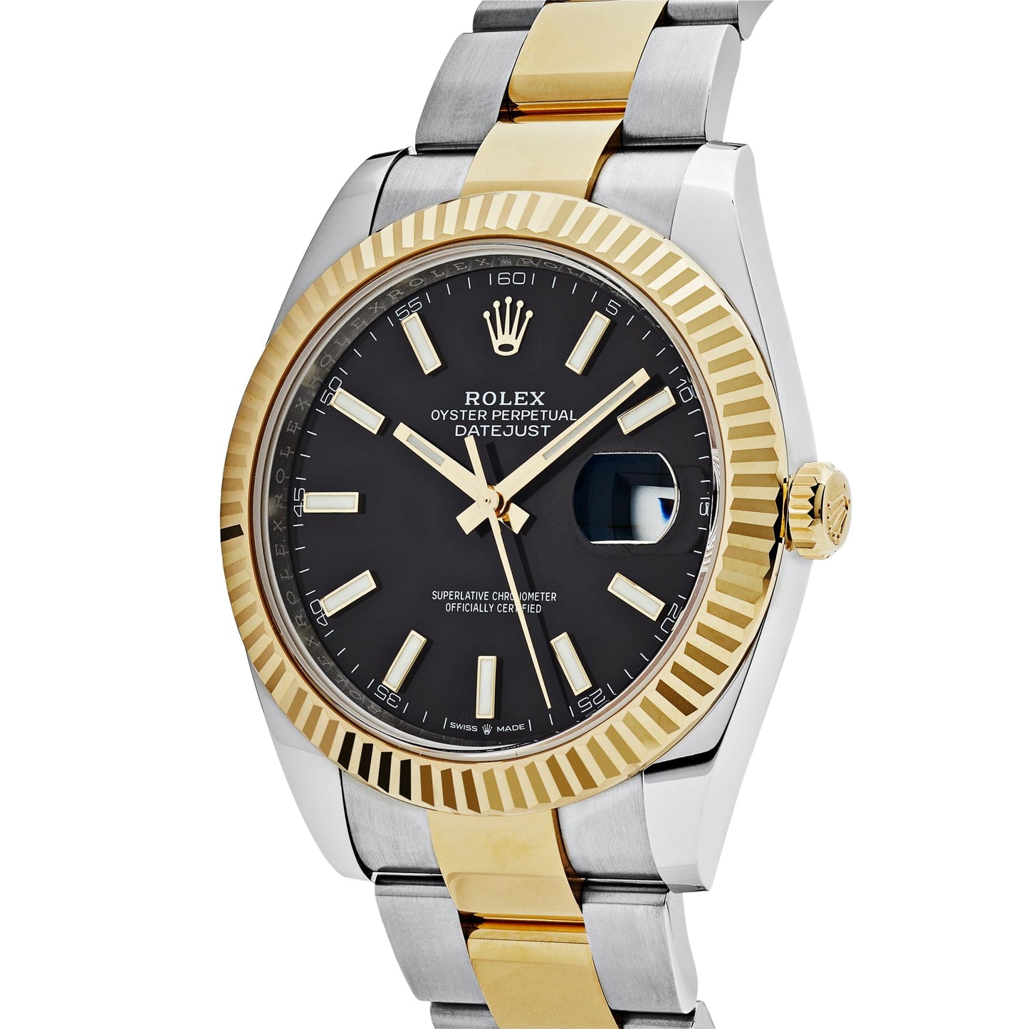 2025 Watch Datejust 126333 Yellow Gold Stainless Steel Black Dial Oyster