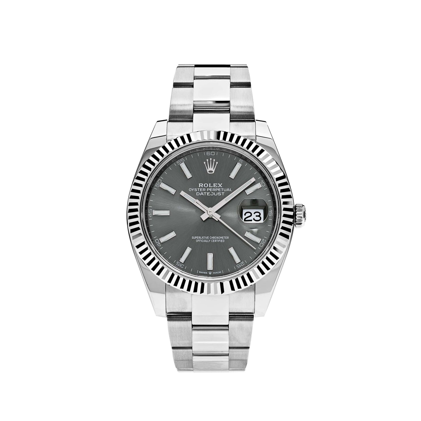 2025 Watch Datejust 126334 Stainless Steel Slate Dial Oyster