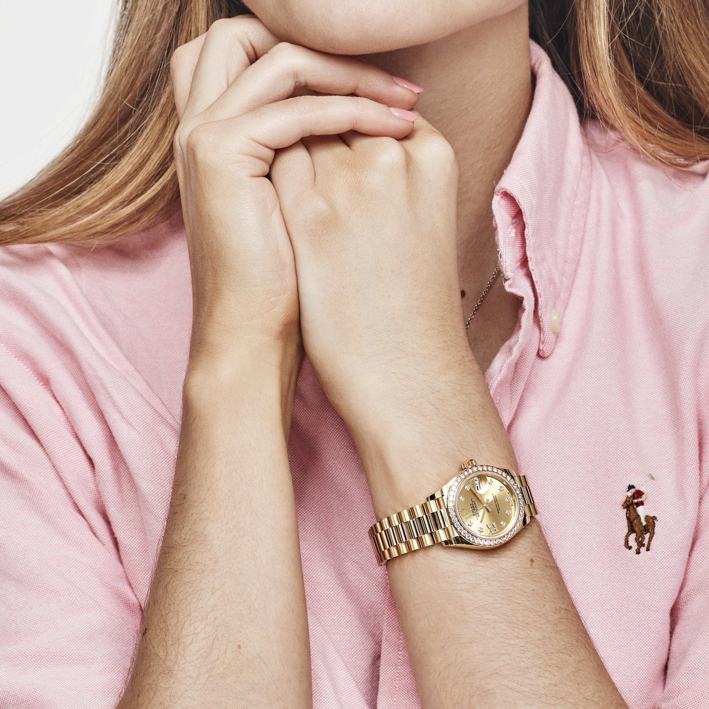 2025 Watch Datejust 279138RBR Yellow Gold Champagne Diamond Dial President (2022)