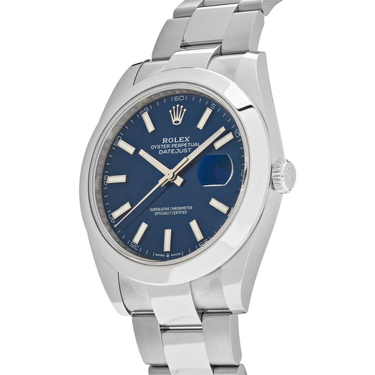 2025 Watch Datejust 126300 Stainless Steel Blue Dial Oyster