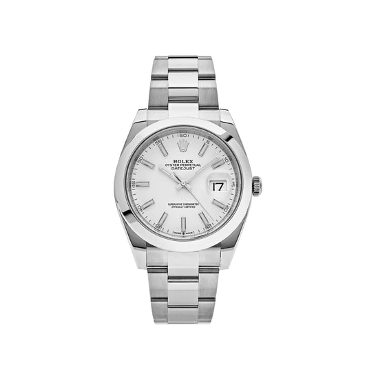 2025 Watch Datejust 126300 Stainless Steel White Dial Oyster