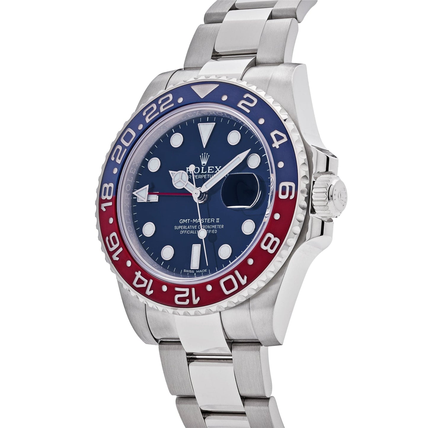 2025 Watch GMT-Master II 116719BLRO Pepsi White Gold Blue Dial Oyster