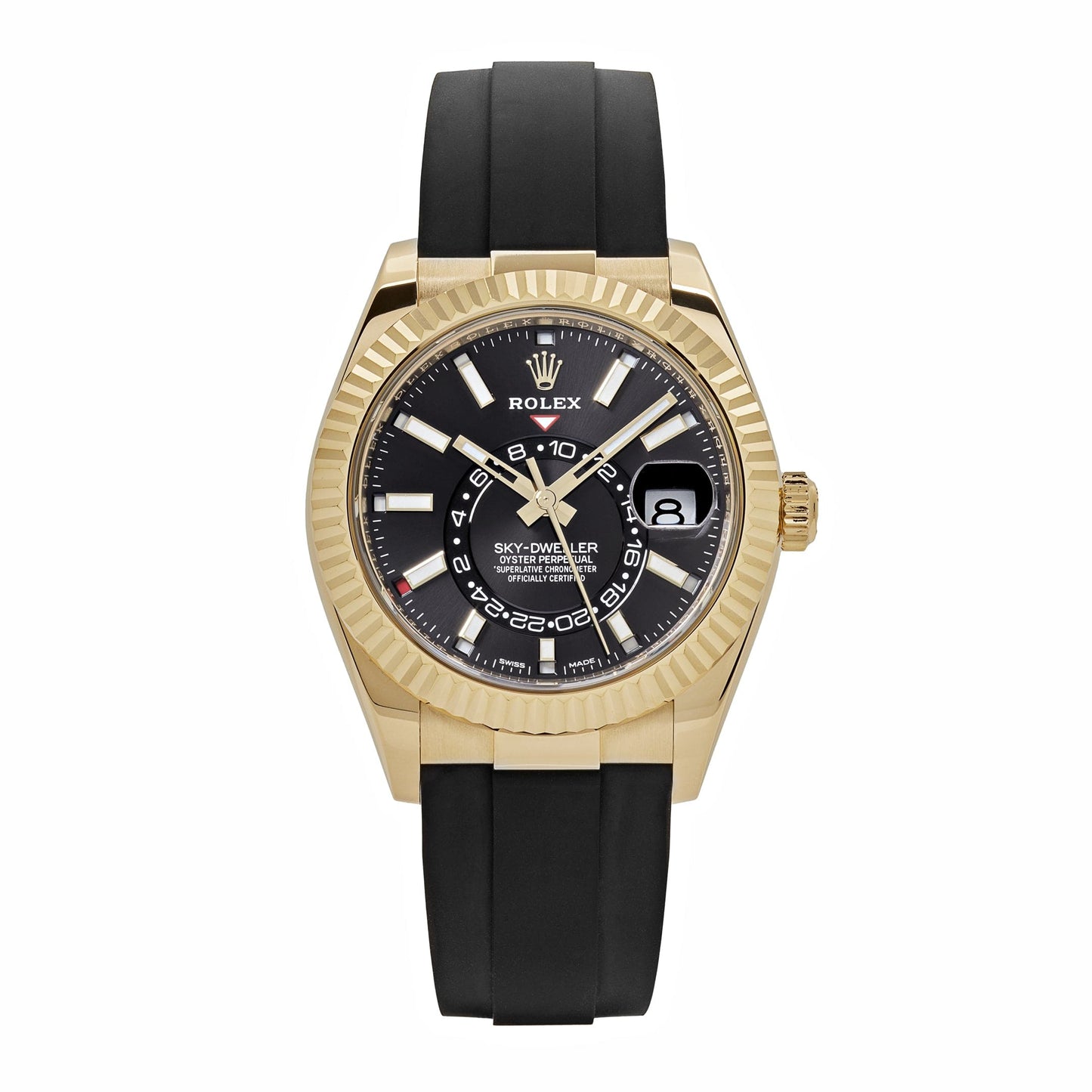 2025 Watch Sky-Dweller 326238 Yellow Gold  Bright Black Dial (2021)