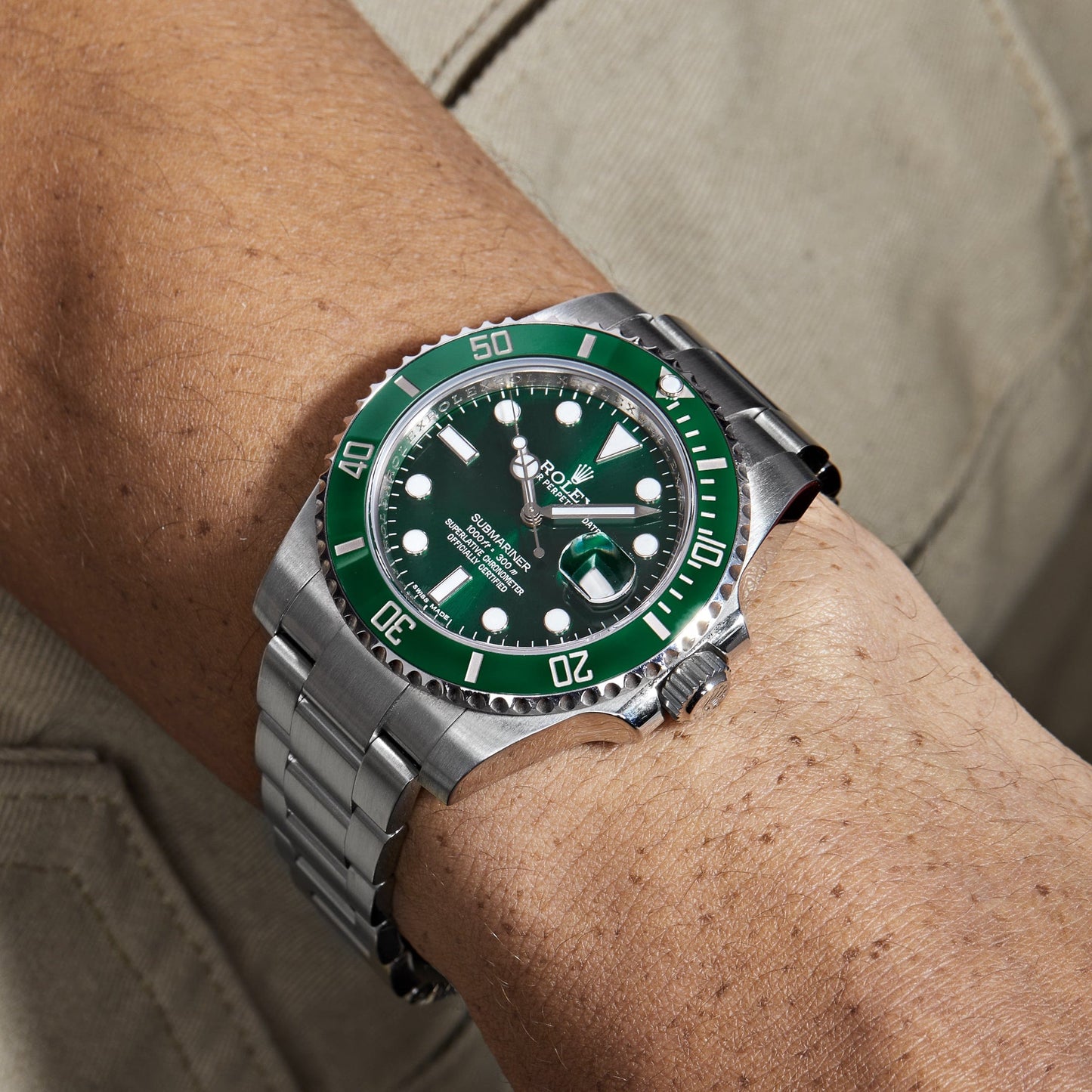 2025 Watch Submariner Date 116610LV 'Hulk' Stainless Steel Green Dial