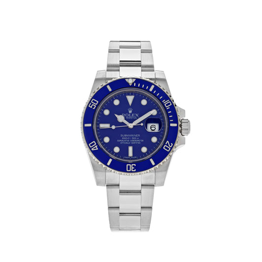2025 Watch Submariner Date 116619LB White Gold Blue Dial Blue Bezel